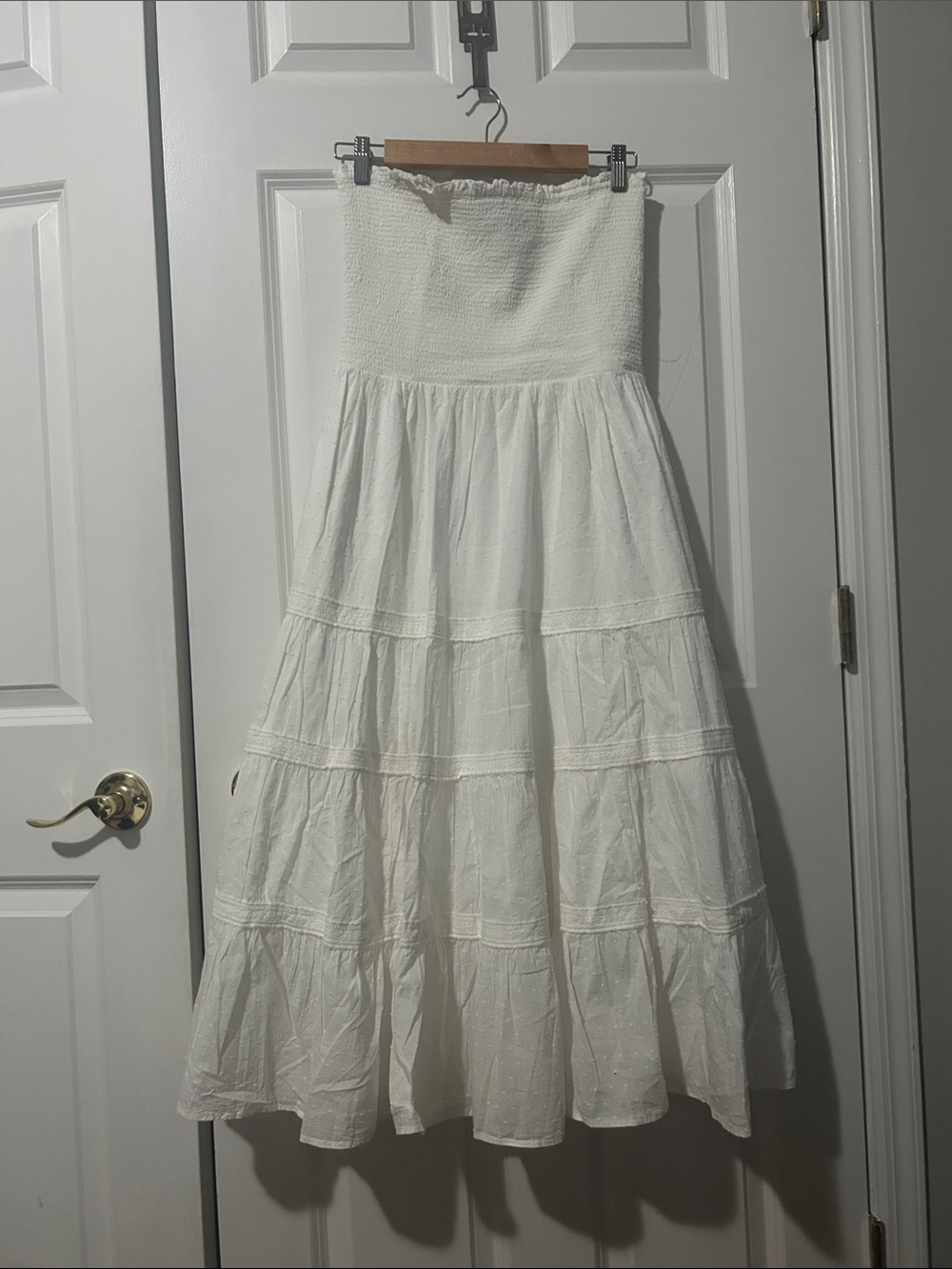 White Tiered Maxi Skirt - Women's Elegant Summer dress